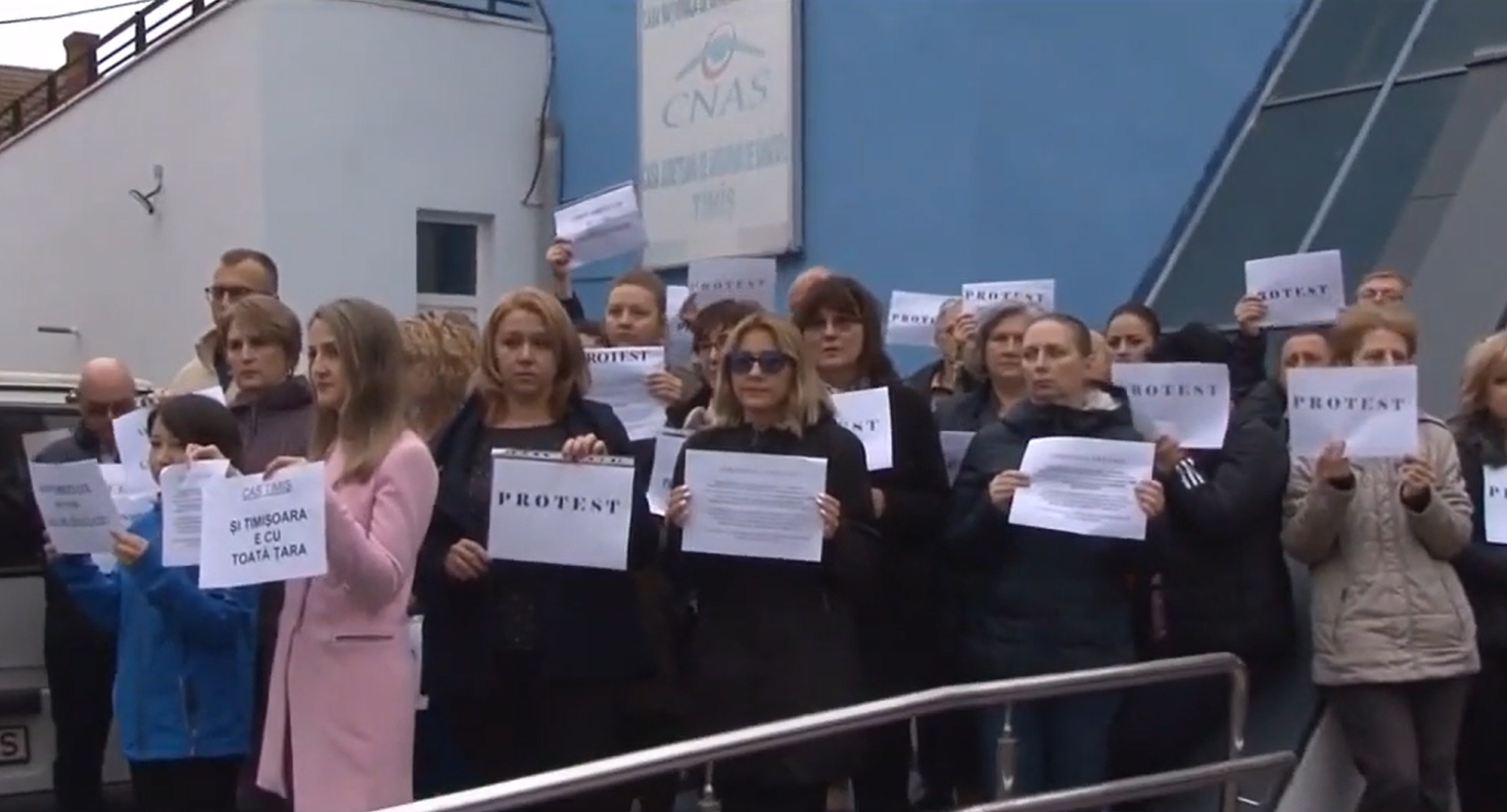 Greva din Sănătate continuă! Angajații CAS organizează proteste în mai multe orașe din țară