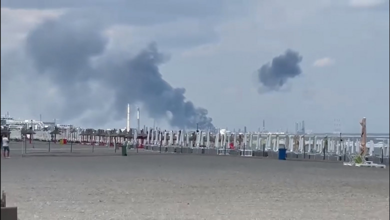Explozie urmată de incendiu la Petromidia. A fost activat planul roșu de intervenție