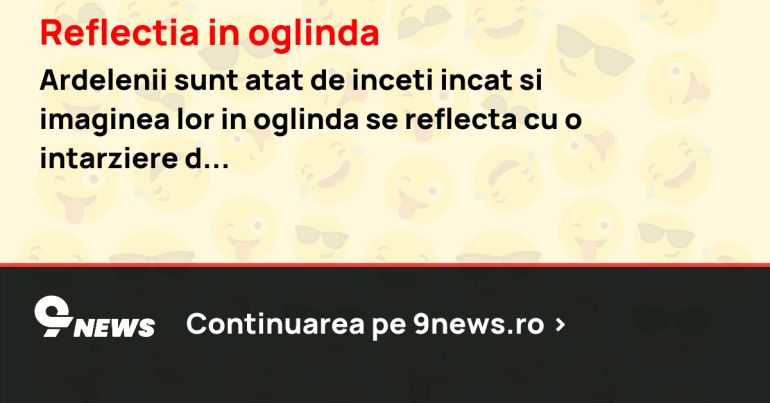 Reflectia in oglinda