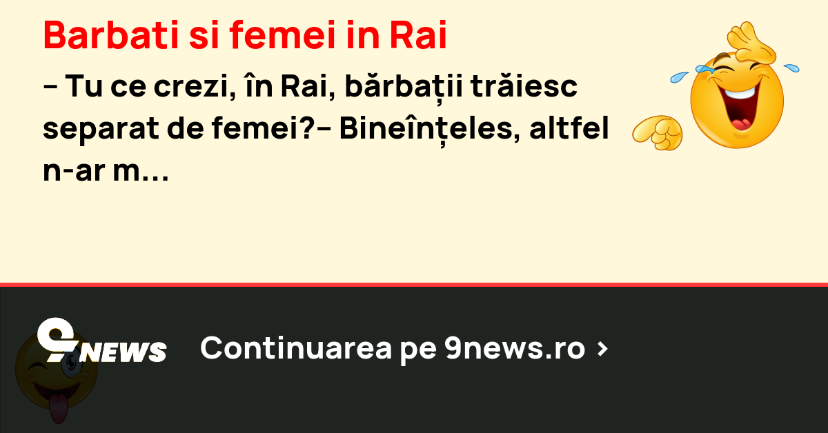 Barbati si femei in Rai