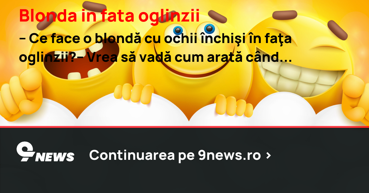 Blonda in fata oglinzii