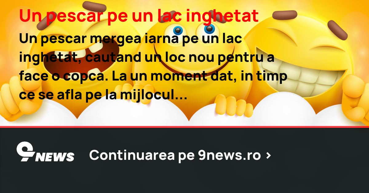 Un pescar pe un lac inghetat