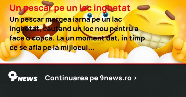 Un pescar pe un lac inghetat