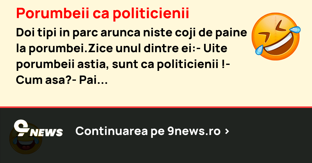 Porumbeii ca politicienii