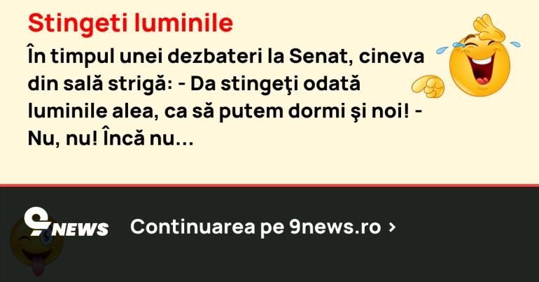 Stingeti luminile