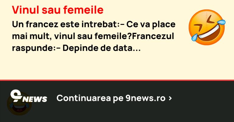 Vinul sau femeile
