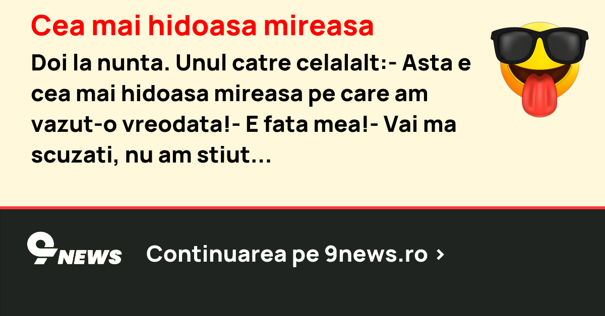 Cea mai hidoasa mireasa