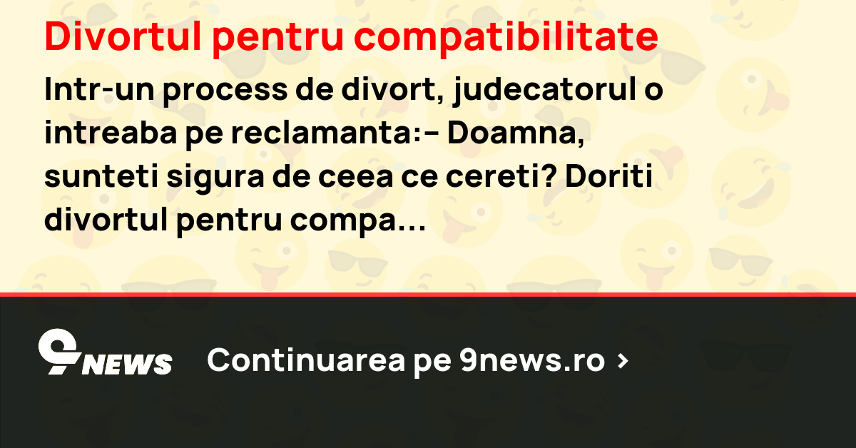 Divortul pentru compatibilitate