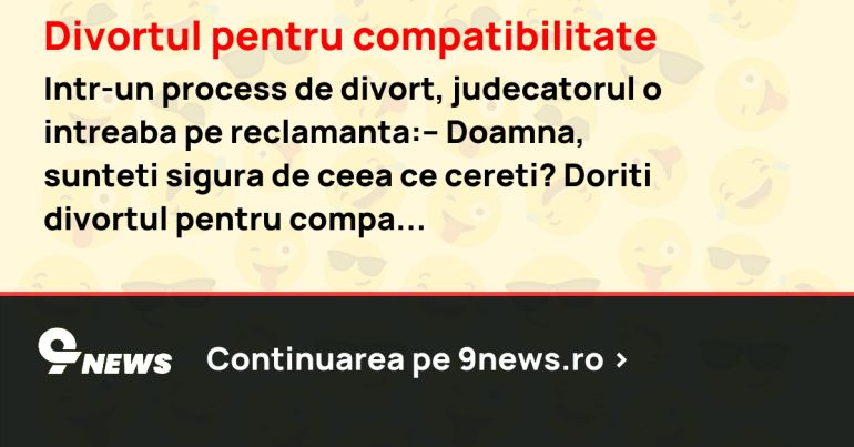 Divortul pentru compatibilitate