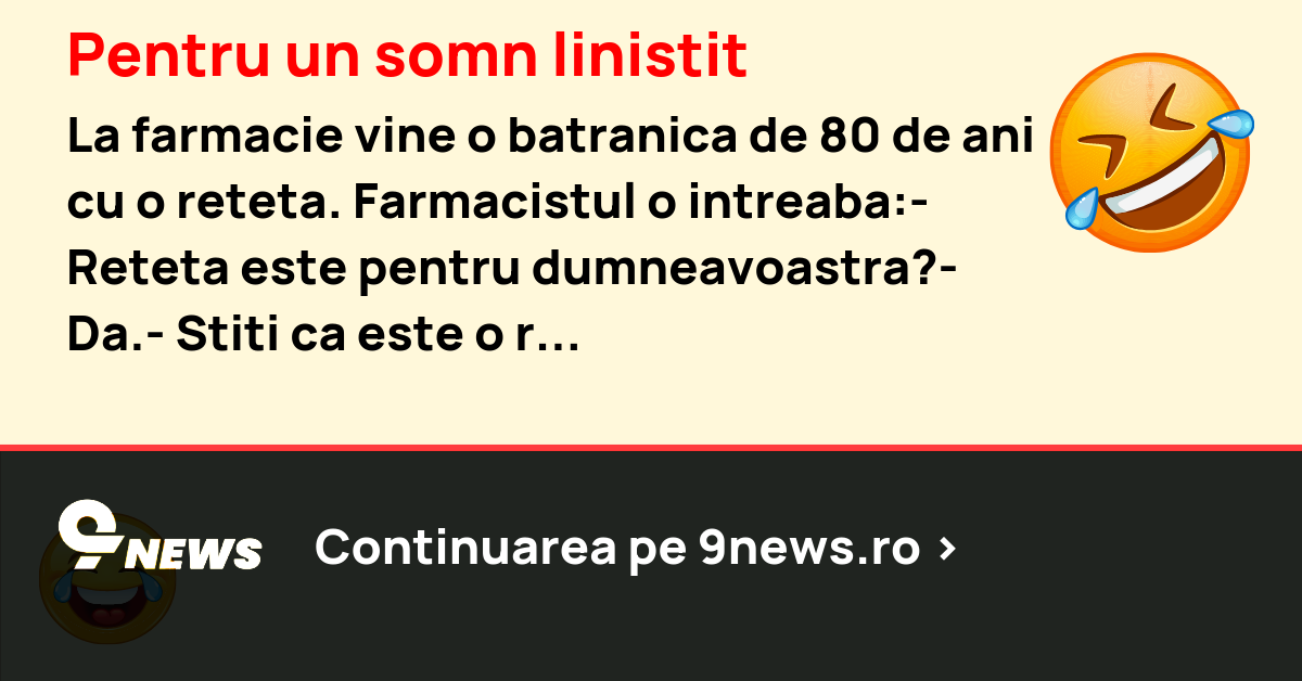 Pentru un somn linistit