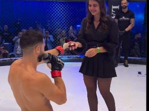 Iancu Sterp a cerut-o în căsătorie pe iubita lui, deși a pierdut lupta în gala RXF: „Sunt fără cuvinte”