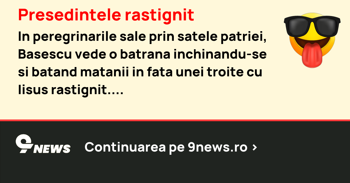 Presedintele rastignit