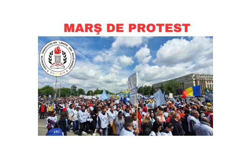 Protest al angajaților din Educație, azi, în București. Peste 20.000 de profesori sunt așteptați în Piața Victoriei