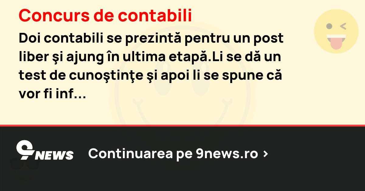 Concurs de contabili