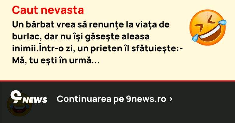 Caut nevasta