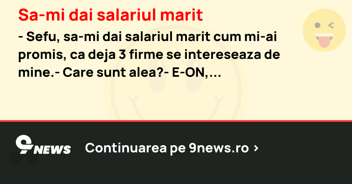 Sa-mi dai salariul marit