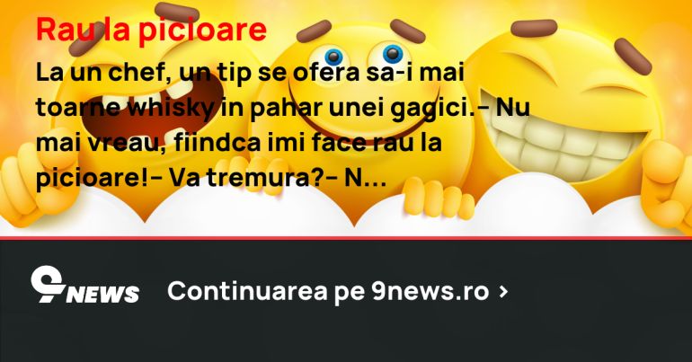 Rau la picioare