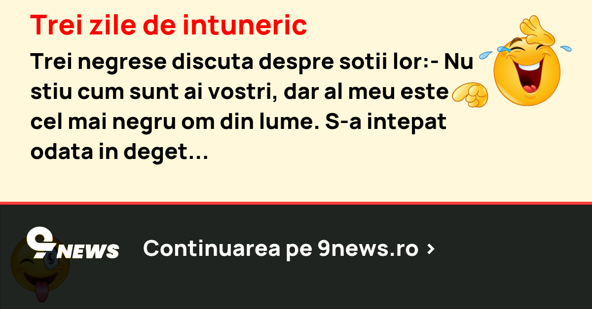 Trei zile de intuneric