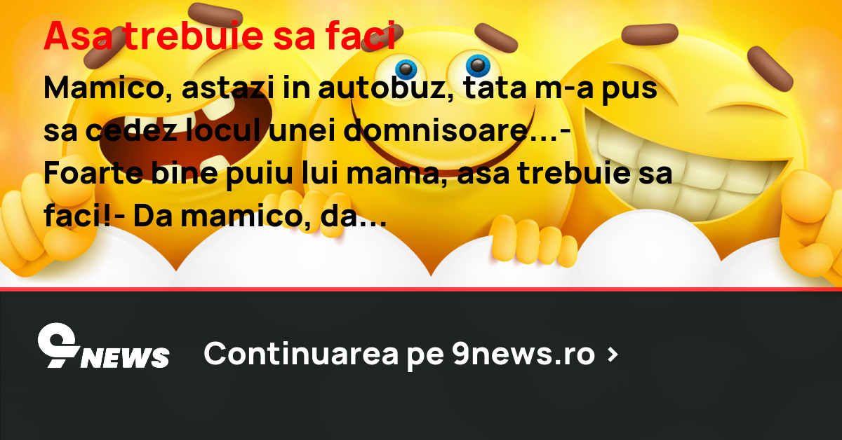 Asa trebuie sa faci