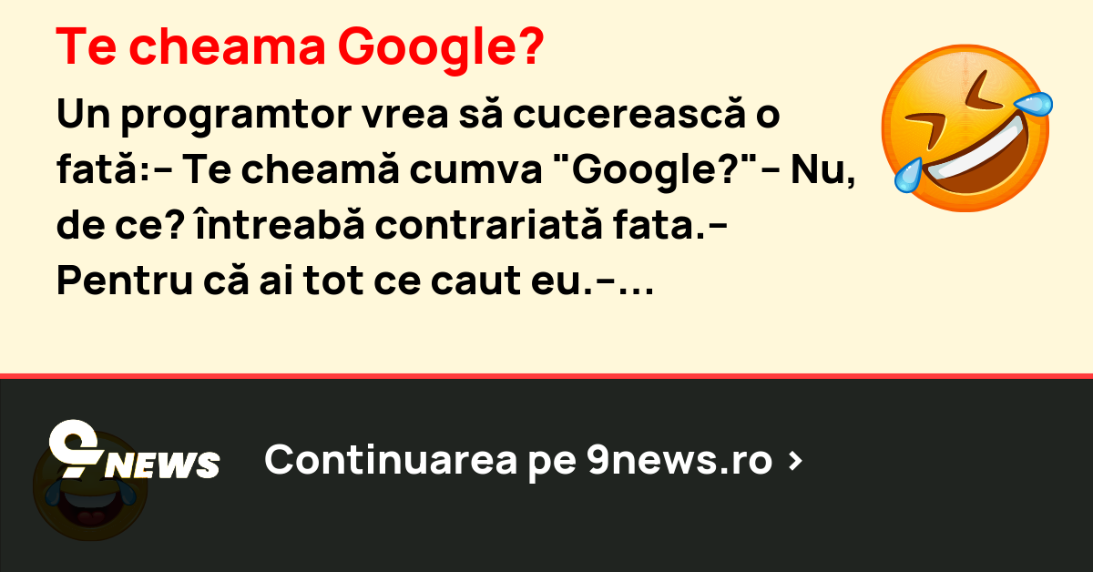 Te cheama Google?