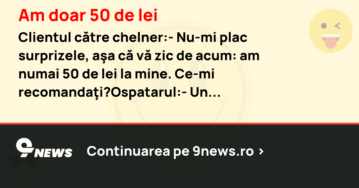 Am doar 50 de lei