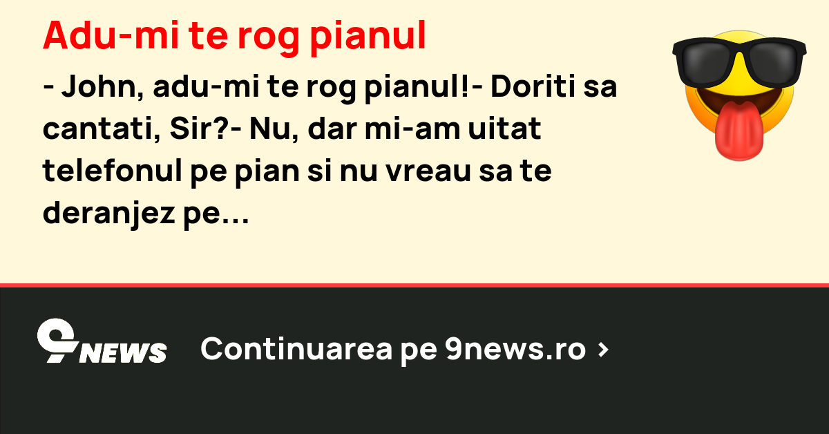 Adu-mi te rog pianul