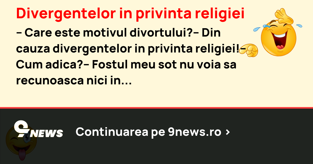 Divergentelor in privinta religiei