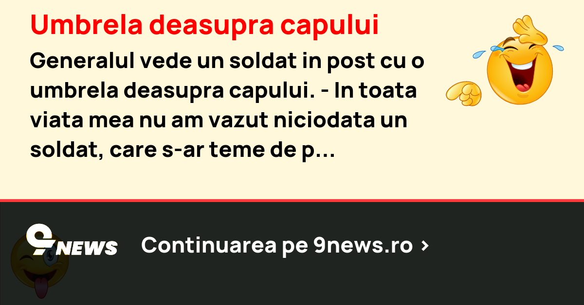 Umbrela deasupra capului