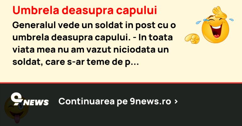 Umbrela deasupra capului