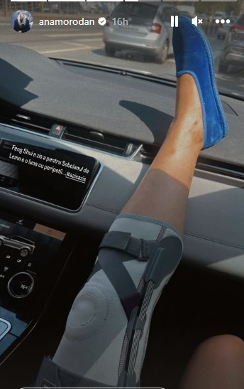 Ana Morodan, o lună cu peripeții. Contesa digitală s-a pozat în cârje în fața spitalului