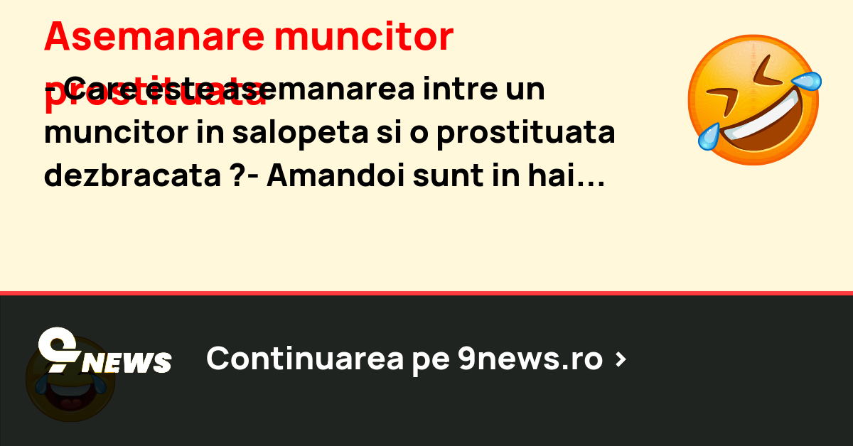 Asemanare muncitor prostituata