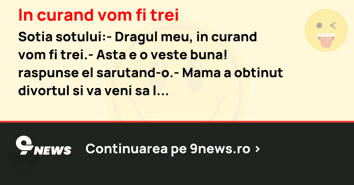 In curand vom fi trei