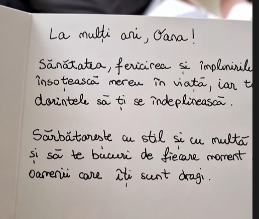 Oana Roman, emoționată până la lacrimi. Ce cadou a primit de ziua sa: „Mulțumesc!”