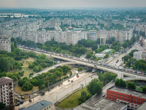 Accident de lucru pe șantierul de la Podul Grant. Muncitorii au găurit o conductă de apă