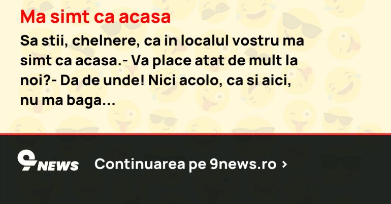 Ma simt ca acasa