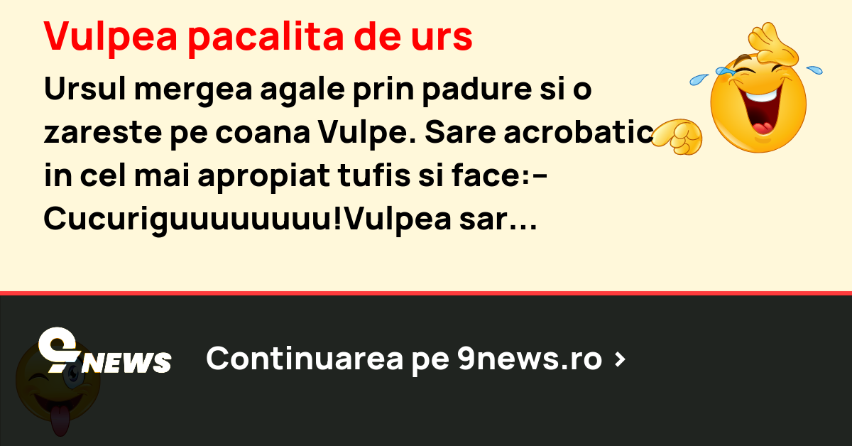 Vulpea pacalita de urs