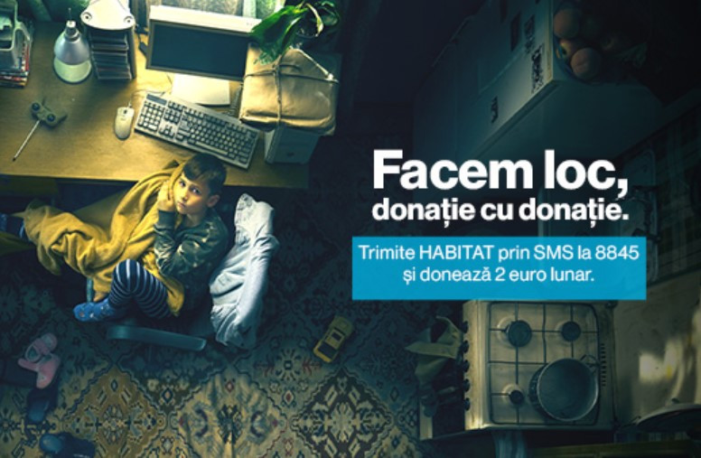 Habitat for Humanity România strange și anul acesta fonduri pentru copiii afectați de lipsa unei locuințe decente prin campania: Facem loc, donație cu donație!