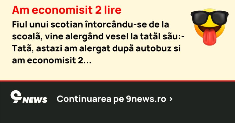 Am economisit 2 lire