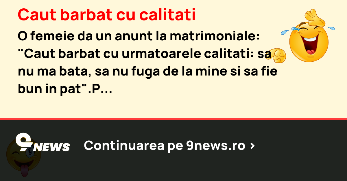 Caut barbat cu calitati