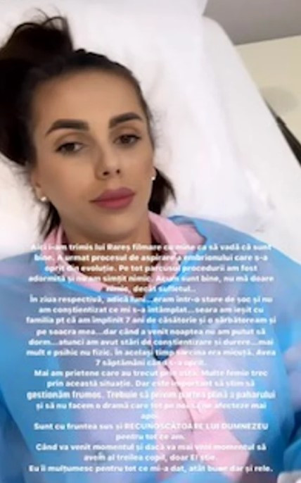 Georgiana Lobonț a pierdut copilul. Sarcina s-a oprit din evoluție: „Am așteptat să-i ascultăm inimioara”