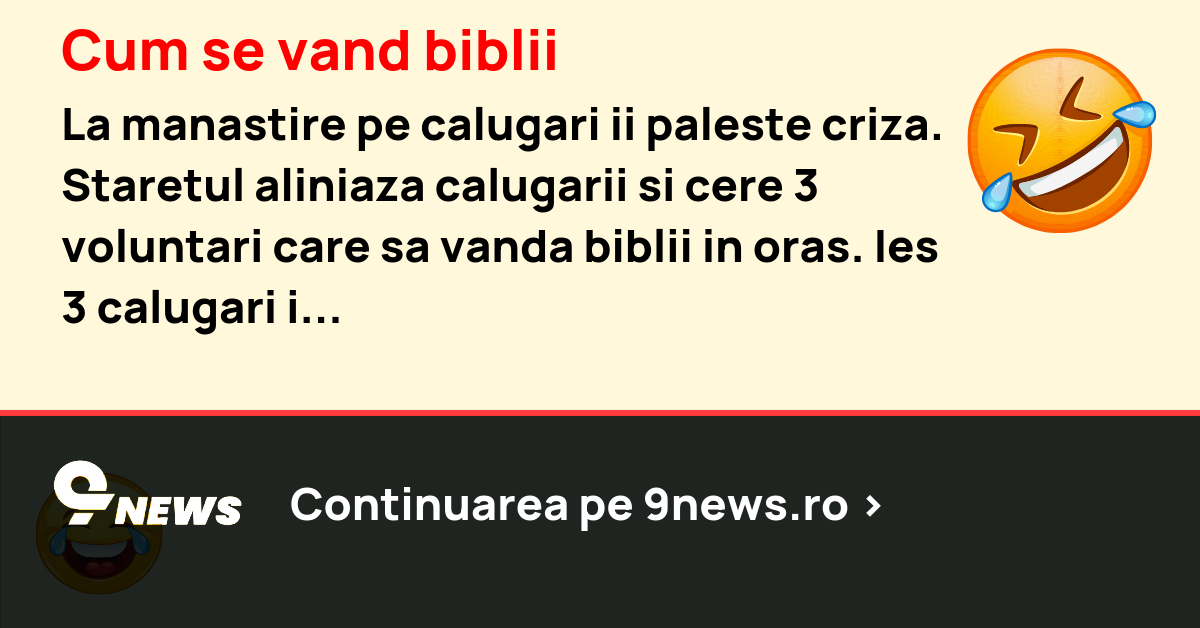 Cum se vand biblii