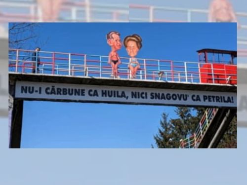 Ce recompensă oferă autorul caricaturii soților Ceaușescu, după ce a fost furată din mina Petrila. „Oferta noastră echivalează cu 5.000 kg de fier vechi la cursul zilei”