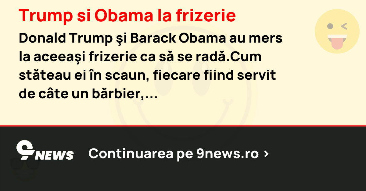 Trump si Obama la frizerie