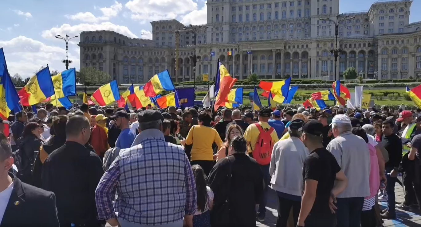 Protest AUR în București. Protestul se va încheia cu un marș prin centrul Capitalei