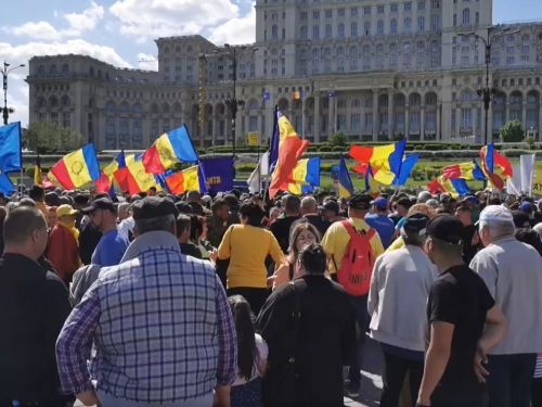 Protest AUR în București. Protestul se va încheia cu un marș prin centrul Capitalei