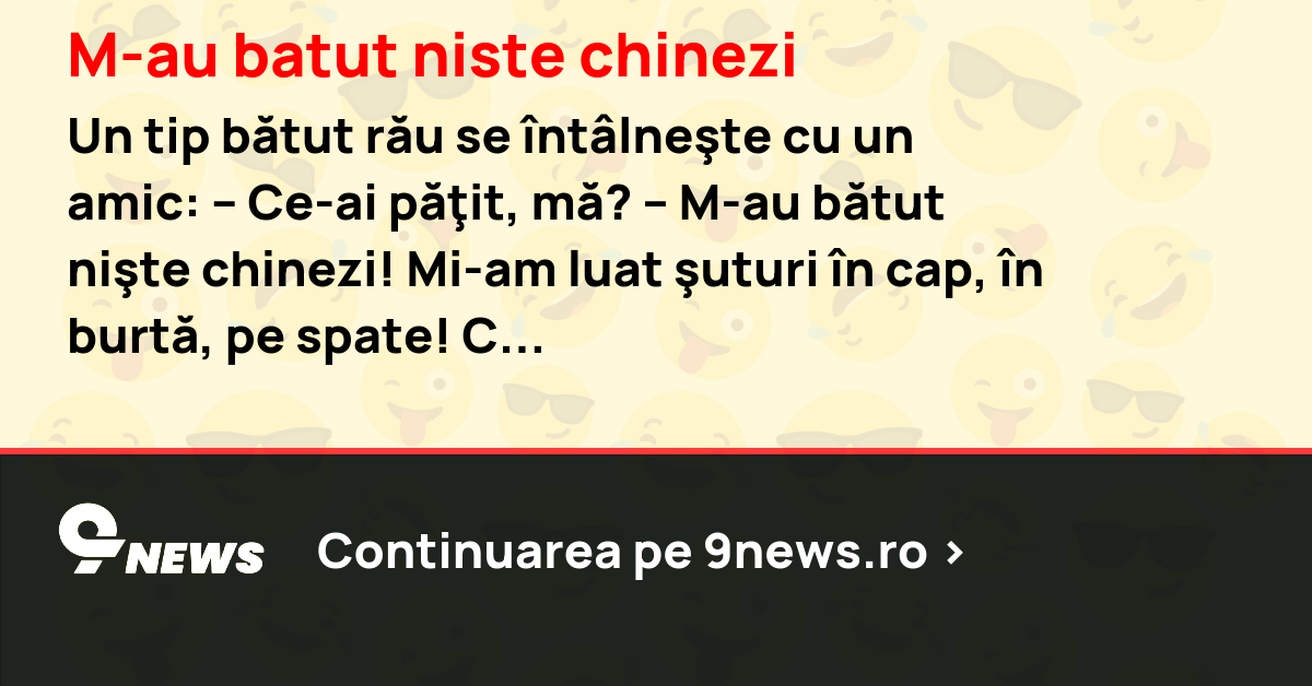 M-au batut niste chinezi