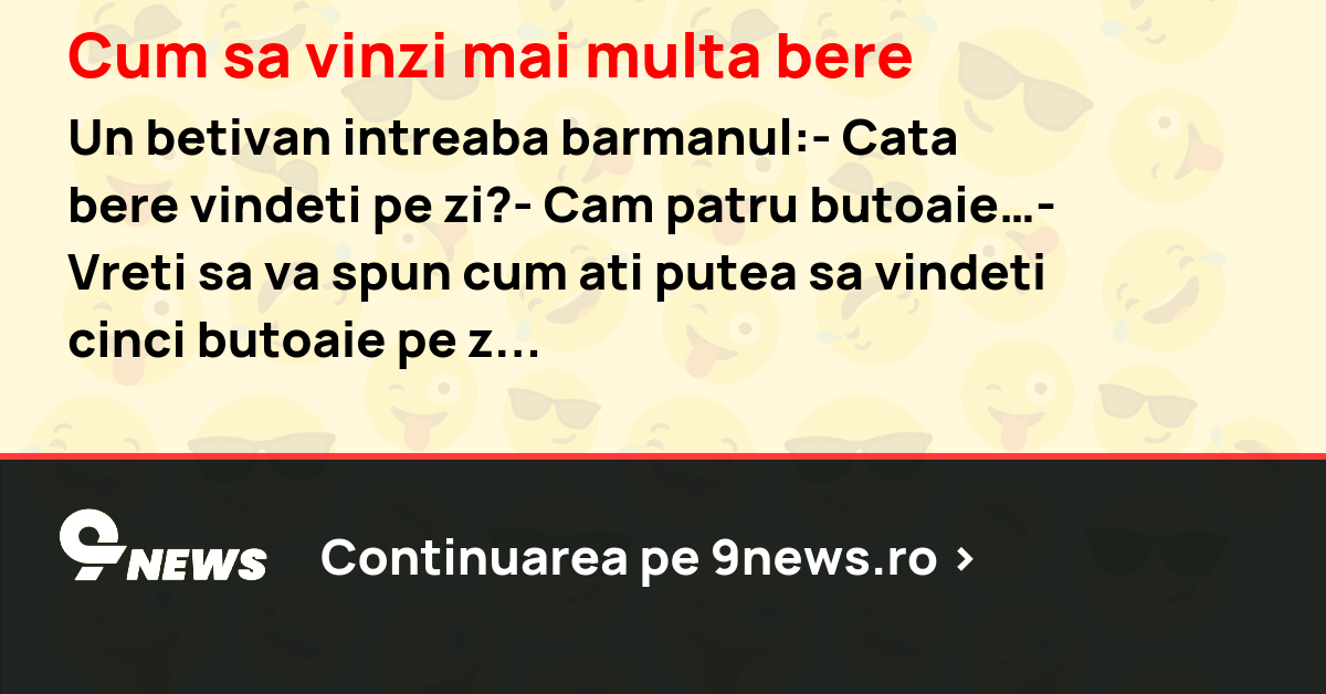 Cum sa vinzi mai multa bere