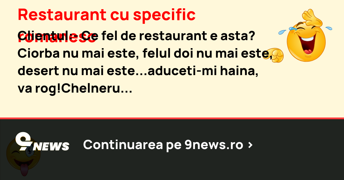 Restaurant cu specific romanesc