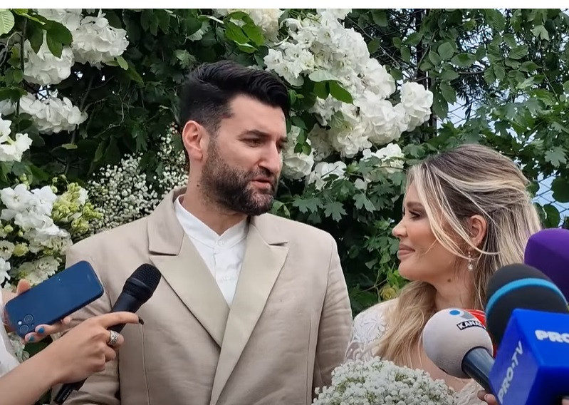 Ce au mâncat invitații la nunta lui Smiley și a Ginei Pistol. Mirii ar fi putut pleca acasă cu peste 150 de mii de euro