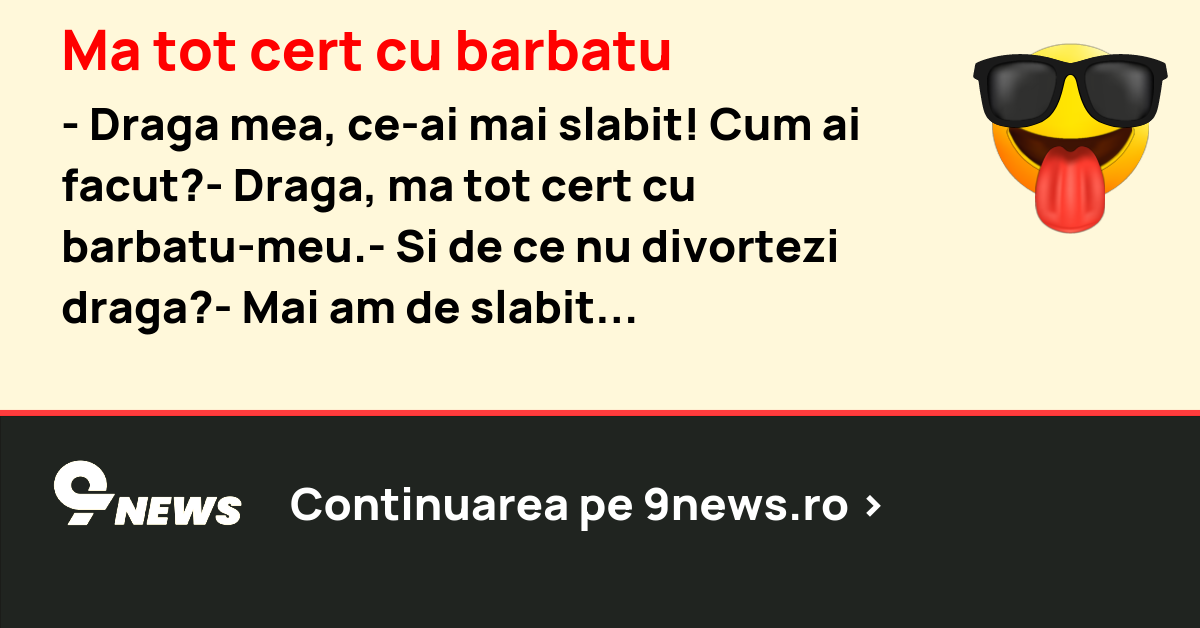 Ma tot cert cu barbatu